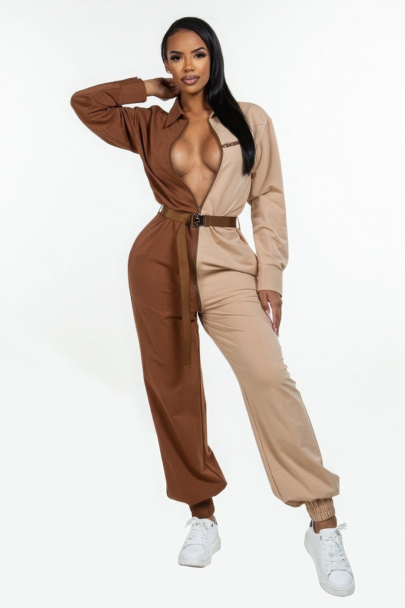 Long Sleeve Oversized Cozy Shirt Jumpsuit